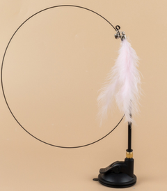 Removable Long Rod Cat Teaser with Suction Cup (Single)