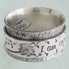 Vintage "I Am Enough" Ring